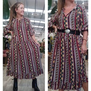Vestido Largo Étnico