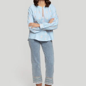 Vaquero Crop Bordados