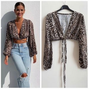 Blusa Crop Print