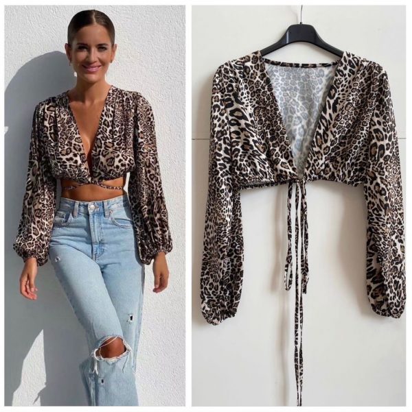 Blusa Crop Print