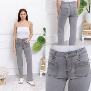 Jeans Ancho Desgastado