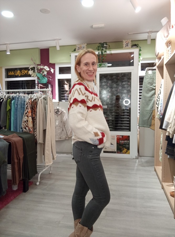 Jeans Pitillo Gris - Imagen 2