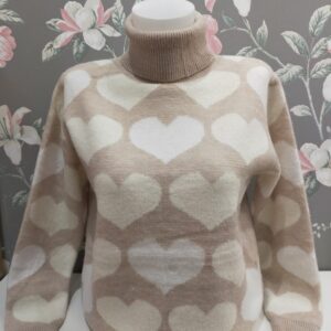 Jersey Corazón Cuello Cisne