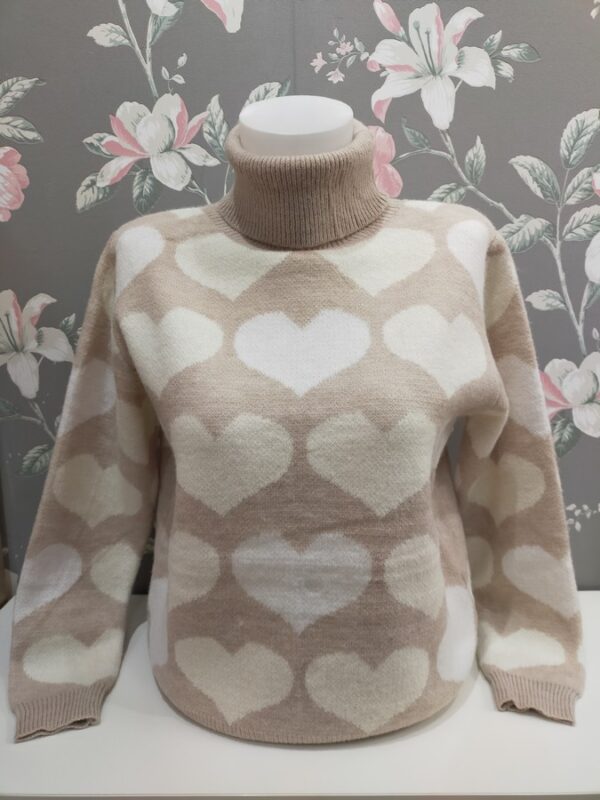 Jersey Corazón Cuello Cisne