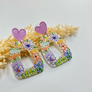 Pendiente Acrílico Corazón