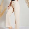 Jeans Anchos Beige - Imagen 3