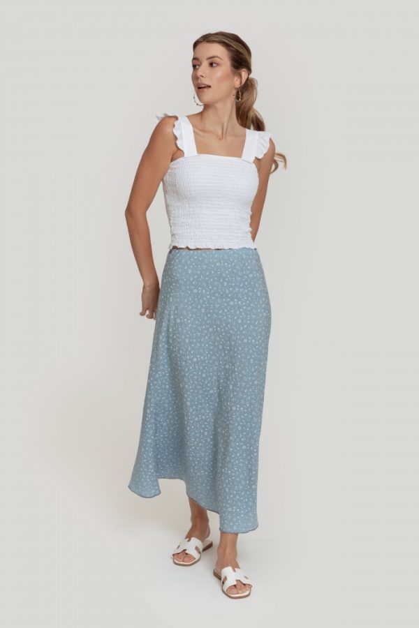 Falda Midi Tencel