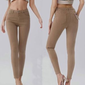 Jeans Pitillo Marrón Claro