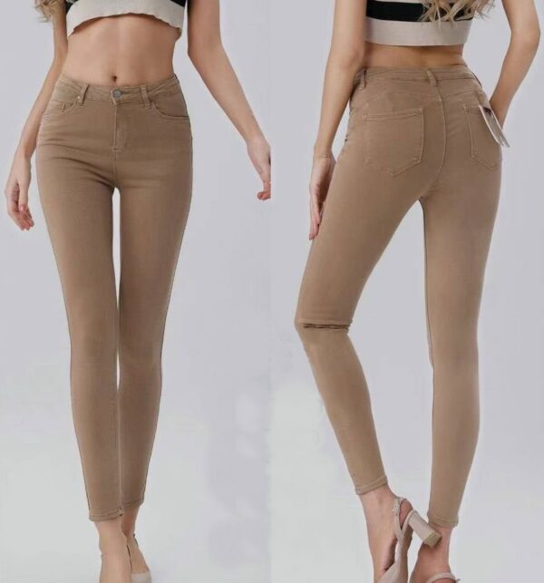 Jeans Pitillo Marrón Claro