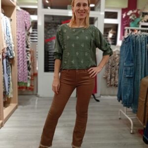 Jeans Crop Campana