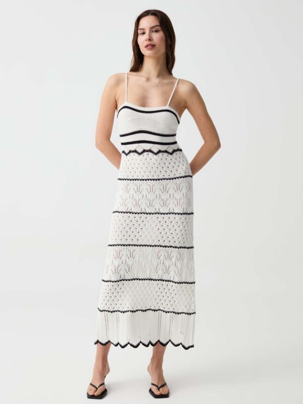 Vestido Largo Calado