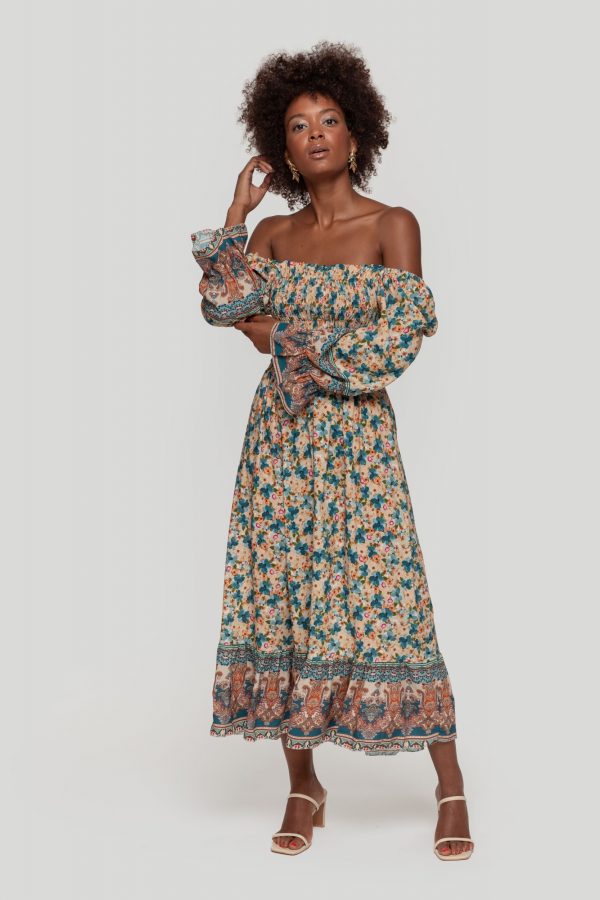 Vestido Midi Floral