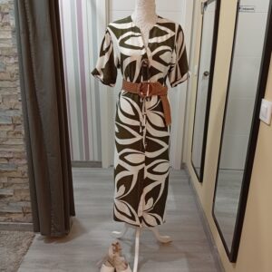 Vestido Suelto Botones