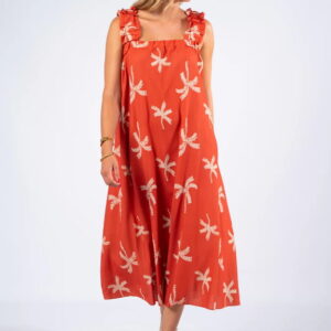 Vestido Nudo Palmeras