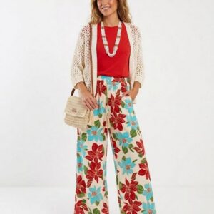 Pantalón Ancho Flor
