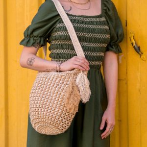 Bolso Crochet Flecos