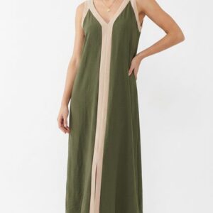 Vestido Largo Bicolor
