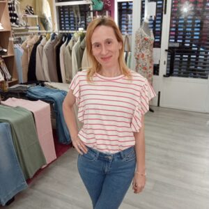 Camiseta Rayas y Volantes