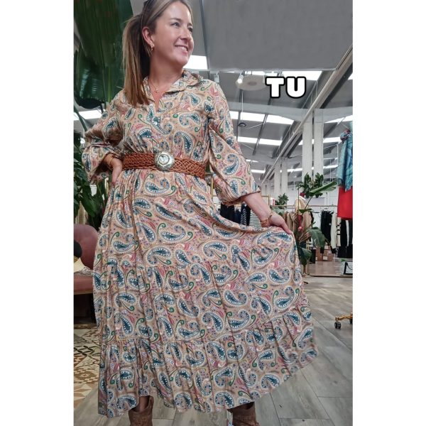 Vestido Largo Paisley
