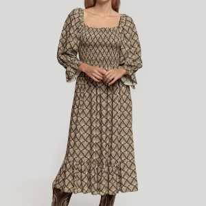 Vestido Verde Hojas