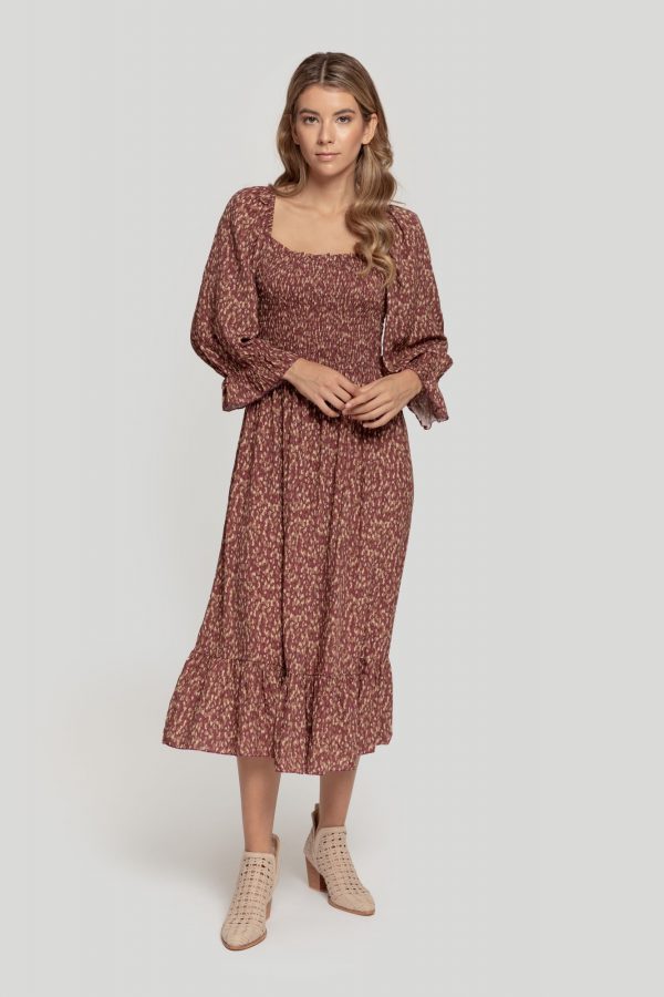 Vestido Midi Burgundy