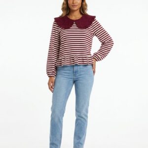 Camiseta Rayas Cuello Bobo