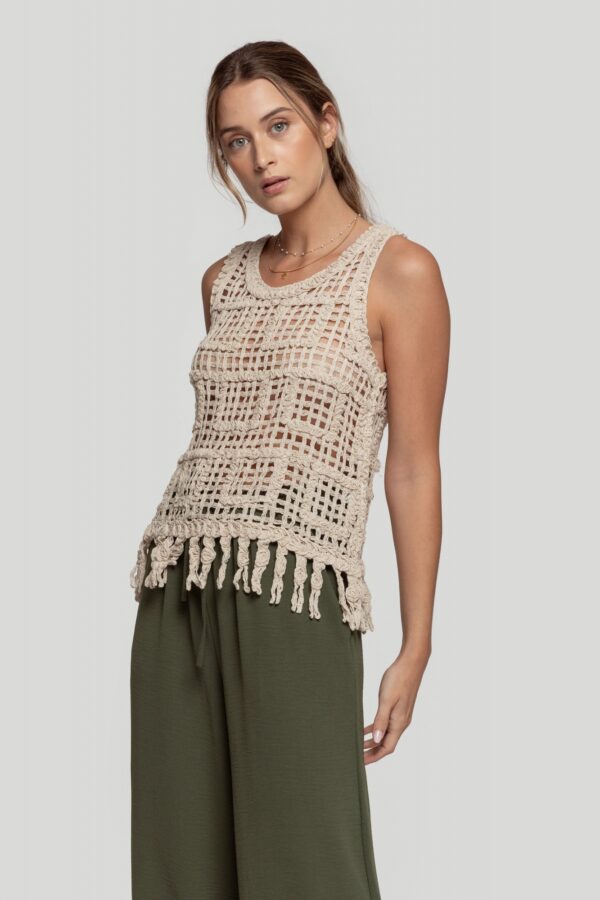 Top Crochet Flecos
