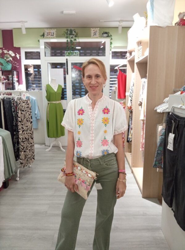Camisa Bordado Floral