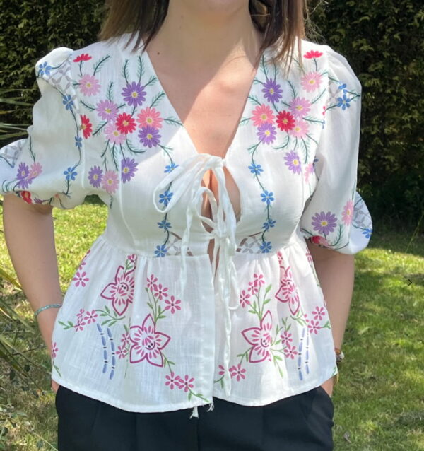 Blusa/Chaqueta Floral
