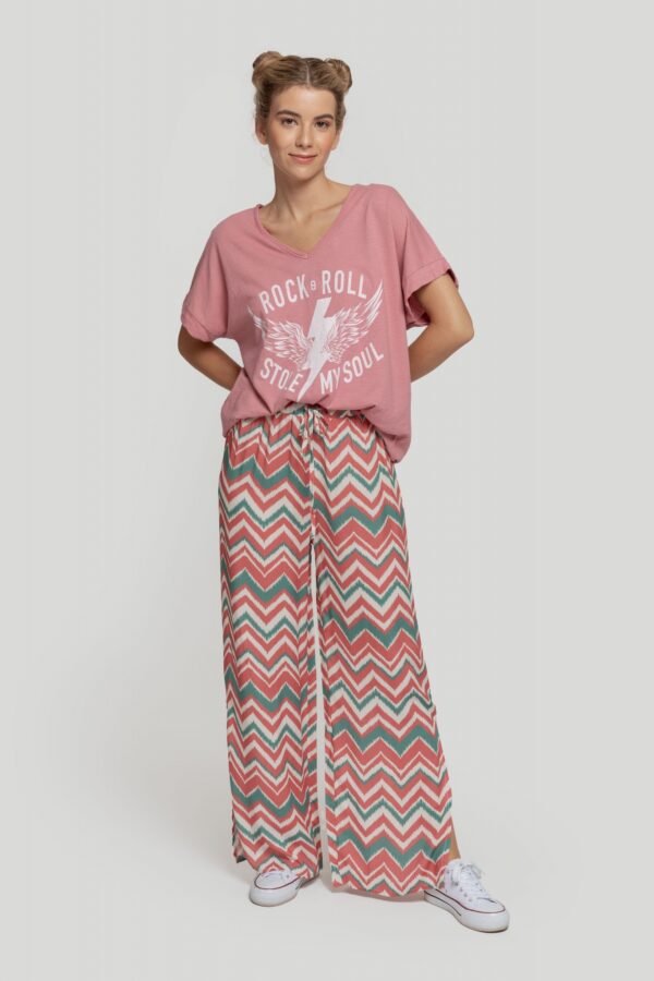 Pantalón Ancho Zig Zag