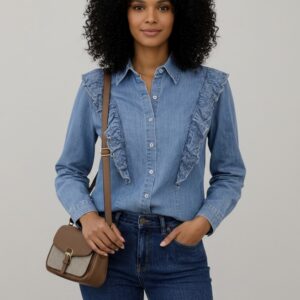 Camisa Vaquera Volantes