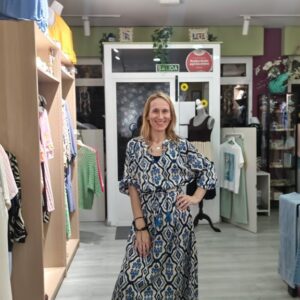 Vestido Geométrico Azulón