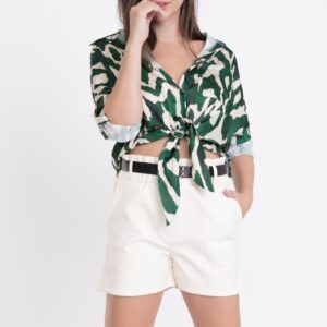 Camisa Print Cropped