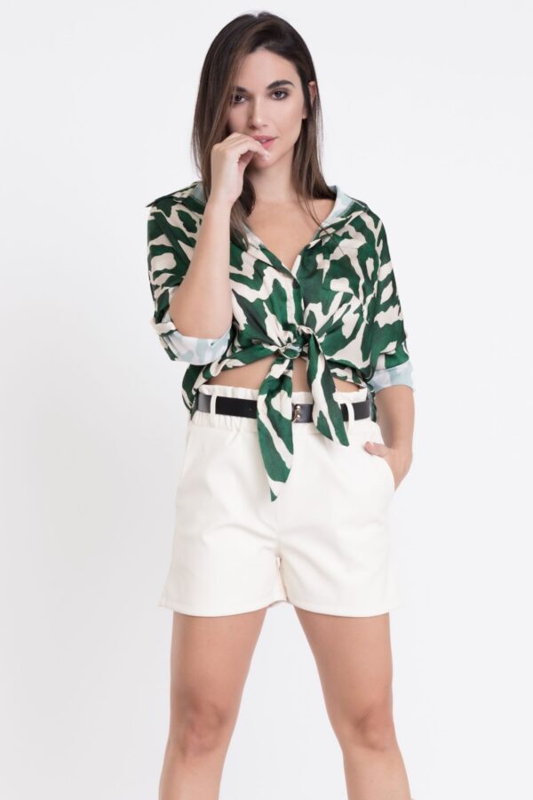 Camisa Print Cropped