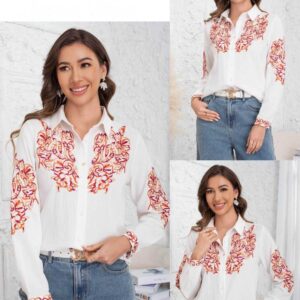 Camisa Bordados Multicolor