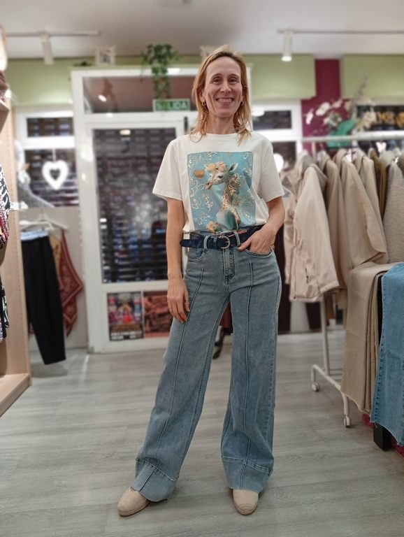 Jeans Ancho Pespunte - Imagen 2