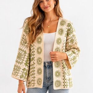 Chaqueta/Kimono Crochet