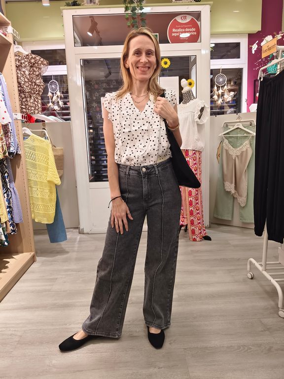 Jeans Ancho Pespunte - Imagen 2