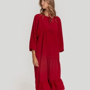Vestido Largo Granate