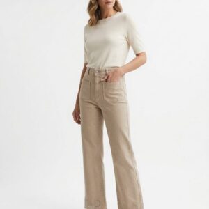 Vaquero Beige Bordados