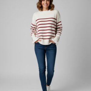 Jersey Rayas Granates