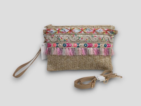Bolso Mano Borlas
