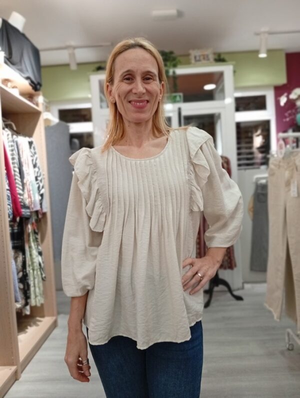 Blusa Pliegues