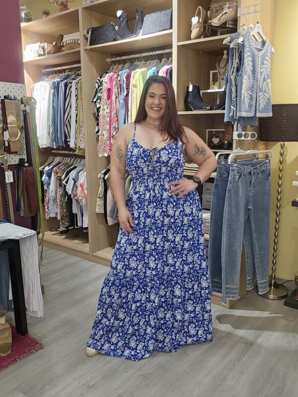 Vestido Largo Azulón