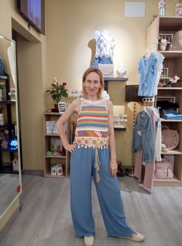 Pantalón Cintura Crochet