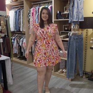 Vestido Floral Volantes