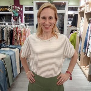Camiseta Rayas Crochet