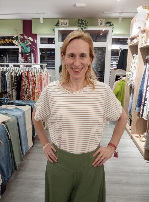 Camiseta Rayas Crochet