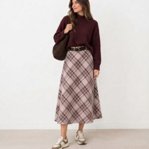 Falda Midi Cuadros