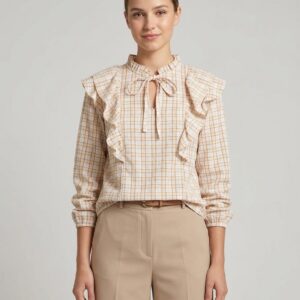 Camisa Cuadros y Volantes